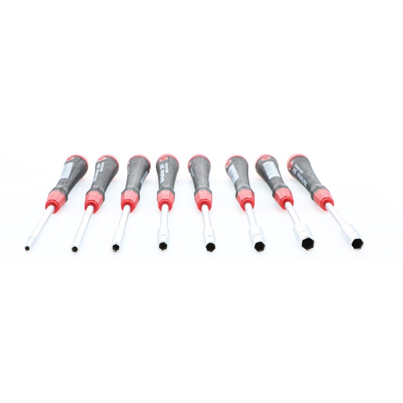 Wiha 26596 Nut Driver Set, Metric with Precision Soft PicoFinish Handle in Pouch, 8 Piece - Image 3
